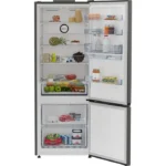 Réfrigérateur combiné - BEKO série b100 - B1RCNE534DG - 2 portes - Distributeur d'eau - 475 L - 70 x 74,5 x 187 cm - Gris Manhattan – Image 3
