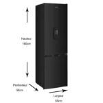 Réfrigérateur combiné GEDTECH - GCB262BL Black - capacité 262L - Classe E – Image 4