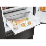 Réfrigérateur combiné - HAIER - 3D 60 Series 5 HTW5618ENPT - Classe E - 360 L - 185 x 59,5 x 66,7 cm - Noir – Image 3