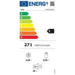 Réfrigérateur combiné - HAIER - 3D 60 Series 5 HTW5618ENPT - Classe E - 360 L - 185 x 59,5 x 66,7 cm - Noir – Image 4