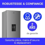 Réfrigérateur congélateur bas CONTINENTAL EDISON - 251L -Total No Frost(Sans givre) - Inox - L 54 cm x H 180 cm – Image 6