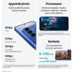 SAMSUNG Galaxy S25 Plus AI Smartphone 256 Go Gris – Image 3