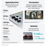 SAMSUNG Galaxy S25 Ultra AI Smartphone 256 Go Bleu Titane – Image 2