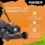 Tondeuse thermique autotractée 51cm 170cm3 - FUXTEC FX-RM5170 - 60 L Easy Clean – Image 4