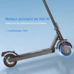 Trottinette Electrique Pliable iScooter E9 pour Adulte, 30KM, 350W, 7.5Ah, Pneus 8.5" – Image 3