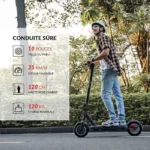 Trottinette électrique adulte Pliable-5TH WHEEL-Clignotants Lumières colorées-10''-Moteur 800W-45km-25km/h-CD15 – Image 5