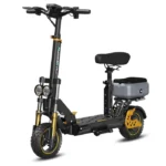Trottinette Électrique Ruitoo M5 Pro 1200W，Autonomie 70-80KM, Avec Siège, 48V 20.8Ah, Noir