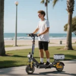 Trottinette Électrique Ruitoo M5 Pro 1200W，Autonomie 70-80KM, Avec Siège, 48V 20.8Ah, Noir – Image 3