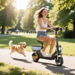 Trottinette Électrique Ruitoo M5 Pro 1200W，Autonomie 70-80KM, Avec Siège, 48V 20.8Ah, Noir – Image 4