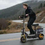 Trottinette Électrique Ruitoo M5 Pro 1200W，Autonomie 70-80KM, Avec Siège, 48V 20.8Ah, Noir – Image 5