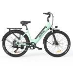 HILLMILES Milecity 1 - Vélo Électrique 26" - Moteur 250W - Batterie Amovible 36V 13Ah - Autonomie 100km - Shimano 7 vitesses, Vert – Image 2