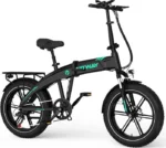 HITWAY Vélo électrique VAE BK36 Pliable 250W - Batterie Amovible 48V10,4Ah - 7 Vitesses - Noir