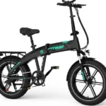 HITWAY Vélo électrique VAE BK36 Pliable 250W - Batterie Amovible 48V10,4Ah - 7 Vitesses - Noir