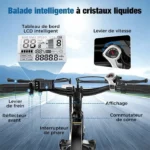 Vélo Électrique VTT EB3-26 Pouces-250W-36V10.4Ah-Vitesse maximale 32 km/h-Autonomie 100Km-5 Vitesses-Batterie Amovible – Image 3