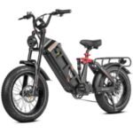 Vélo électrique Eahora Juliet II Noir/Blanc, moteur 1500 W, batterie 52 V 60 Ah, pneus 20 x 4 pouces, transmission Shimano 7 vitesses, tableau de bord couleur, freins hydrauliques – Image 5