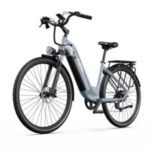 Vélo électrique ONESPORT OT05 PRO – Moteur 250 W, batterie 36 V 22,5 Ah, pneus 28 pouces, freins à disque – Gris