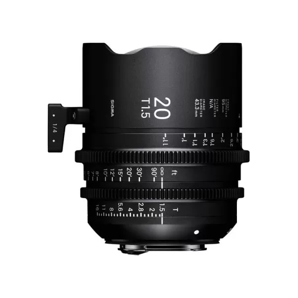 20mm-t15-ff-high-speed-prime Sigma 20mm T1.5 FF High Speed Prime Objectif cinéma focale fixe 20mm T1.5 (Full Frame) – Image 1