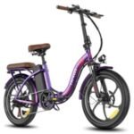 Vélo électrique FAFREES F20+ Pro – Moteur 250 W, batterie 36 V 22,5 Ah, pneus 20 pouces, freins à disque mécaniques – Violet rose – Image 4