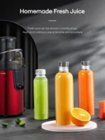 400W Centrifugeuse Extracteur de Jus à 3 Vitesses, Centrifugeuse Fruits et Legumes avec Bec Anti-goutte, Grande Goulotte – Image 4