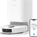 dreame L10 Prime Robot Aspirateur Laveur avec Ascenseur de Serpillière de 7mm, Nettoyage Automatique, Navigation LDS, Cartographie 3D, 4000Pa d’Aspiration, WiFi/APP/Alexa pour Poils Animaux, Tapis