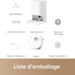 dreame L10 Prime Robot Aspirateur Laveur avec Ascenseur de Serpillière de 7mm, Nettoyage Automatique, Navigation LDS, Cartographie 3D, 4000Pa d’Aspiration, WiFi/APP/Alexa pour Poils Animaux, Tapis – Image 6