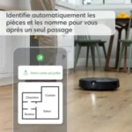 iRobot Roomba Combo j5+ (j5576) – Robot Aspirateur Laveur 2en1 connecté – Autovidage – Brosses Caoutchouc – Fonction Lavage – Cartographie, mémorise, s’adapte – Détecte & Evite Les Objets – Image 7