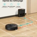 Vexilar Robot Aspirateur Laveur 5000Pa,Cleanova W11 Aspirateur avec Vidange Automatique Poussière,Navigation LiDAR avec Cartographie,180min,Connecté par Alexa/APP,Idéal pour Tapis Poils d’animaux – Image 8