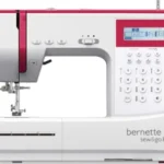 Bernette Sew&GO8 Machine à coudre ordinateur avec 197 programmes de couture, bras libre, écran multifonction, couture, patchwork, matelassage, White