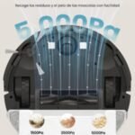 Vexilar Robot Aspirateur Laveur 5000Pa,Cleanova W11 Aspirateur avec Vidange Automatique Poussière,Navigation LiDAR avec Cartographie,180min,Connecté par Alexa/APP,Idéal pour Tapis Poils d’animaux – Image 2
