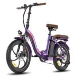 Vélo électrique FAFREES F20+ Pro – Moteur 250 W, batterie 36 V 22,5 Ah, pneus 20 pouces, freins à disque mécaniques – Violet rose – Image 2