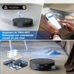 ECOVACS DEEBOT X9 PRO OMNI Robot Aspirateur Laveur, Aspirateur Robot 16600Pa, Ultra-fin, Technologie BLAST, Auto-nettoyage instantané OZMO ROLLER, ZeroTangle3.0, TruEdge2.0, Lavage à l’eau chaude,Noir – Image 9