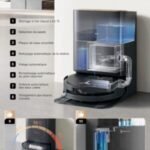 ECOVACS DEEBOT X9 PRO OMNI Robot Aspirateur Laveur, Aspirateur Robot 16600Pa, Ultra-fin, Technologie BLAST, Auto-nettoyage instantané OZMO ROLLER, ZeroTangle3.0, TruEdge2.0, Lavage à l’eau chaude,Noir – Image 6