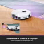 Eureka E20 Plus Robot Aspirateur de 8000 Pa avec Station de Vidange Automatique sans Sac, Robot Aspirateur Laveur Anti Enchevêtrement, Évitement d’obstacles 3D, Autonomie de 180 Minutes, DuoDetect AI – Image 4