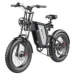 Vélo électrique Eahora Juliet II Noir/Blanc, moteur 1500 W, batterie 52 V 60 Ah, pneus 20 x 4 pouces, transmission Shimano 7 vitesses, tableau de bord couleur, freins hydrauliques – Image 4