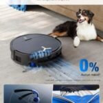 ECOVACS DEEBOT X9 PRO OMNI Robot Aspirateur Laveur, Aspirateur Robot 16600Pa, Ultra-fin, Technologie BLAST, Auto-nettoyage instantané OZMO ROLLER, ZeroTangle3.0, TruEdge2.0, Lavage à l’eau chaude,Noir – Image 5