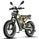 Vélo électrique FAFREES F20 Ultra – Moteur 750 W, batterie 48 V 25 Ah, freins hydrauliques, pneus 20 pouces – Vert militaire