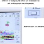 Machine à coudre automatique Machine à broder électrique 158 motifs intégrés avec zone de broderie de 10,2 x 23,9 cm et écran tactile LCD, 210 lettres intégrées et 30 bordures de motifs, couture – Image 4