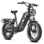 Vélo électrique Juliet noir/vert, moteur 1000 W, batterie 48 V 60 Ah, pneus 20 x 4 pouces, freins hydrauliques Shimano 7 vitesses, usage urbain et tout-terrain. – Image 2