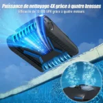 Robot de piscine AIRROBO CP400 Lite, Nettoyage Fond/Parois/Ligne d’Eau, Aspirateur de Piscine sans Fil, Autonomie de 150 min – Image 2