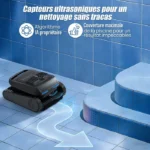 Robot de piscine AIRROBO CP400 Lite, Nettoyage Fond/Parois/Ligne d’Eau, Aspirateur de Piscine sans Fil, Autonomie de 150 min – Image 4