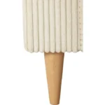 Canapé d'angle réversible - 3 places - BOB - Velours cotelé - Ecru - 197 x 138 x 65 cm – Image 7