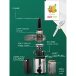 Centrifugeuse - Extracteur de Jus - Fruits et Légumes - 3 Vitesses - Design Anti-goutte - FOHERE – Image 2