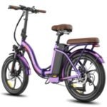 Vélo électrique FAFREES F20+ Pro – Moteur 250 W, batterie 36 V 22,5 Ah, pneus 20 pouces, freins à disque mécaniques – Violet rose – Image 2