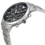 EMPORIO ARMANI Montre bracelet AR2434 - Homme - Quartz - Analogique - Acier - Argenté – Image 2