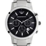 EMPORIO ARMANI Montre bracelet AR2434 - Homme - Quartz - Analogique - Acier - Argenté