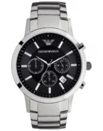 EMPORIO ARMANI Montre bracelet AR2434 - Homme - Quartz - Analogique - Acier - Argenté