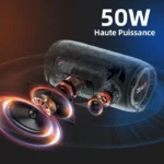 Enceinte Bluetooth ZEALOT S76 Portable 50W avec Lumière LED et Autonomie 30 Heures – Image 2