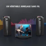 Enceinte Portable Bluetooth ZEALOT S51 Pro 40W avec Lumière LED et Basses Stéréo – Image 4