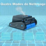 EVERCROSS BOT U8 Robot Piscine Sans Fil, Nettoyage du Fond, des Parois et de la Ligne d' Eau, 120Min & 200m² d'Autonomie – Image 2