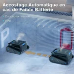 EVERCROSS BOT U8 Robot Piscine Sans Fil, Nettoyage du Fond, des Parois et de la Ligne d' Eau, 120Min & 200m² d'Autonomie – Image 4